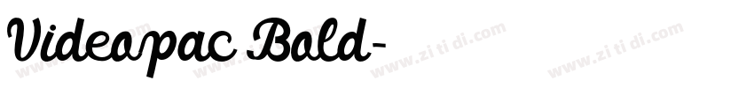 Videopac Bold字体转换